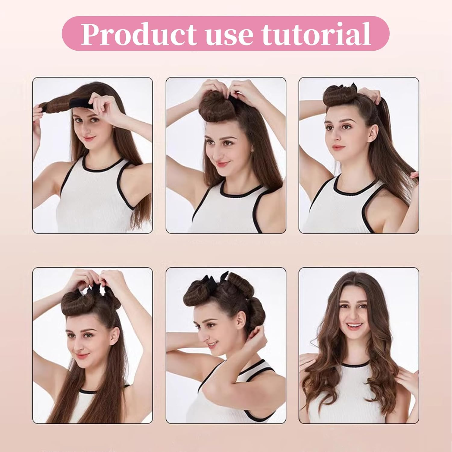 Pack of 3 Heat-Free Curls - Heatless Curls Band, Curls without Heat for Long Hair & Overnight Use image number 3