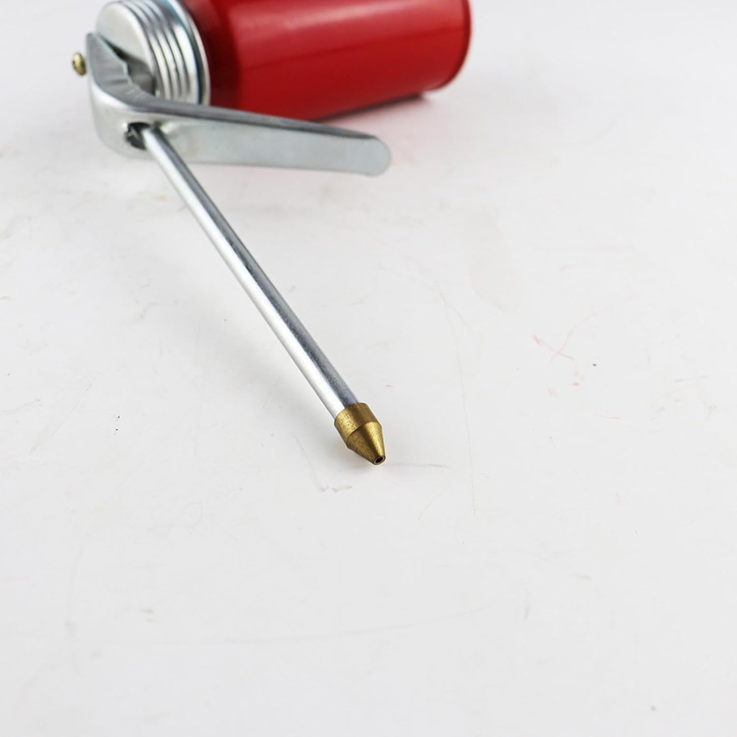 STARTIST Metal Oil Can with Spout,High Pressure Hand Pump Oiler Can Tool Professional Pump Oiler Oil Pump Can for Machines Truck image number 5