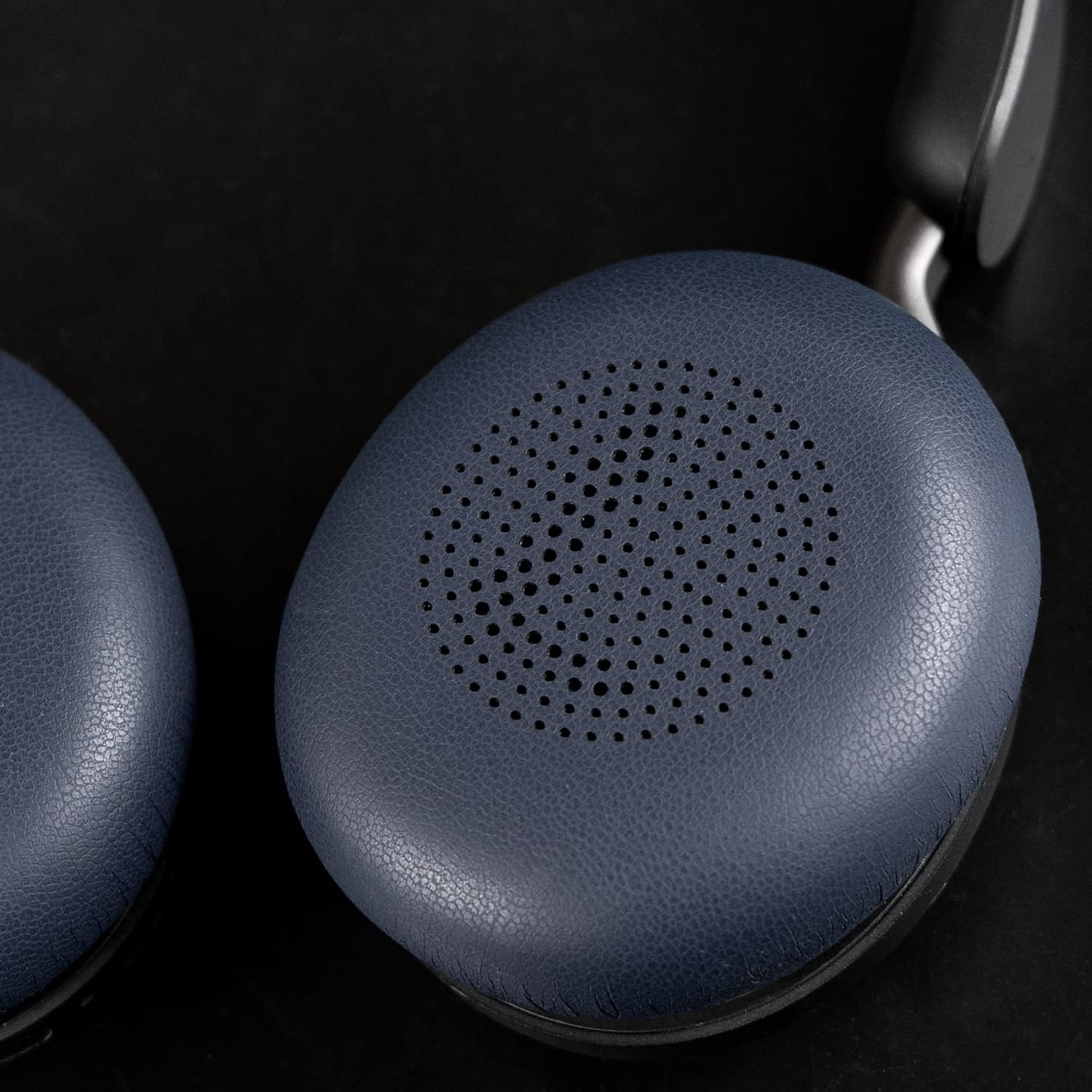 SOULWIT Earpads Replacement for Jabra Evolve2 65 (Evolve 2 65MS 65UC MS Uc)/Evolve2 40 (40UC 40MS Usb)/Elite 45H On-Ear Wireless Headset, Ear Pads Cushions with Softer Protein Leather - Navy Blue image number 4