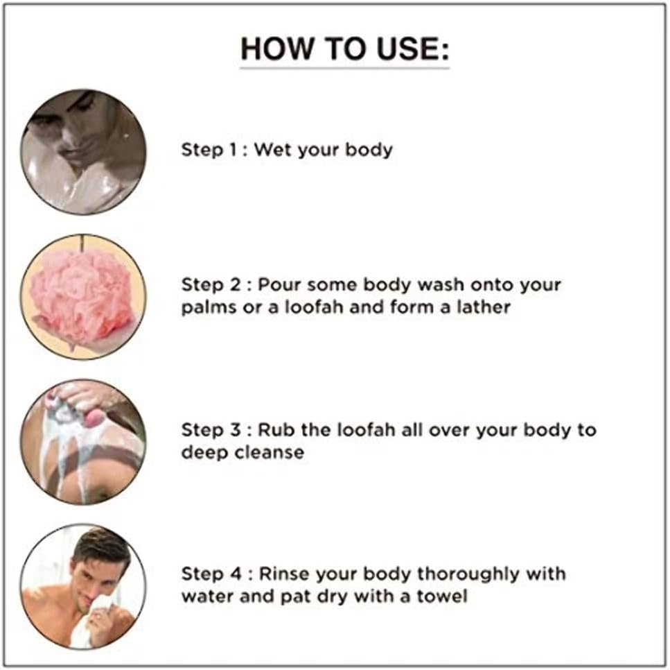 The Man Company Mens Body Wash, Charcoal Body Wash for Acne (8.4 Oz) - Exfoliating Body Wash with Lemongrass & Cinnamon, Shower Gel for Men Sulfate Free Body Wash, Paraben Free Body Wash image number 3