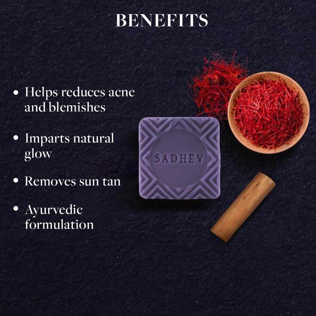Sadhev - Depigmentation Bathing Bar - Sandal & Saffron