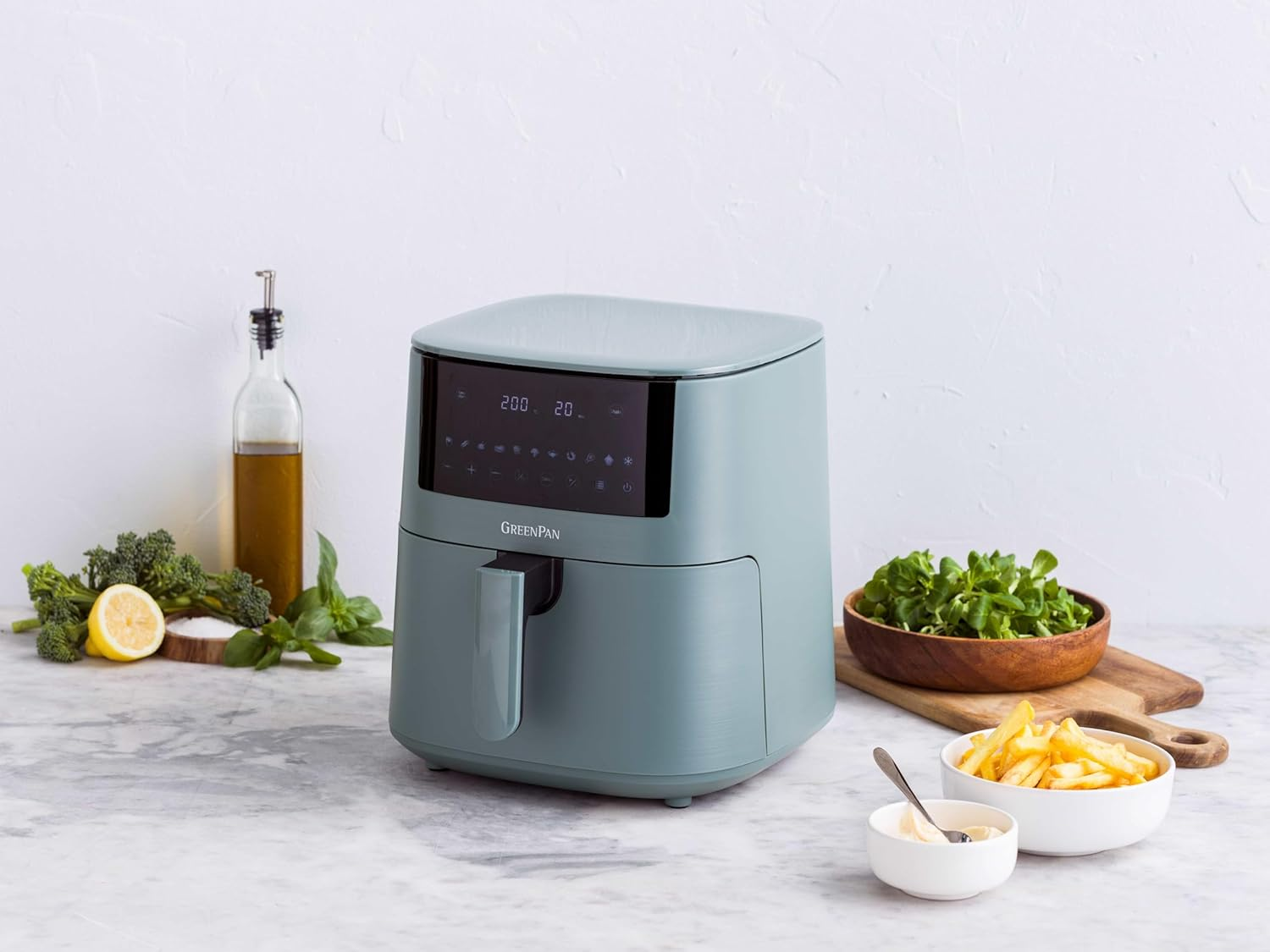 Greenpan Bistro XXL Coloured Air Fryer - Smokey Sky Blue image number 3