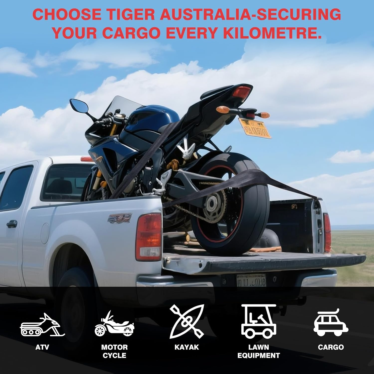 Tiger Australia Heavy Duty 50Mm X 4.5M Auto Retractable Ratchet Tie down Straps 2-Pack, 1600KG Heavy Duty, Upgraded to Stainless Steel Spring, S-Hooks & Storage Bag, for Trailers, Utes, Boats & Moving