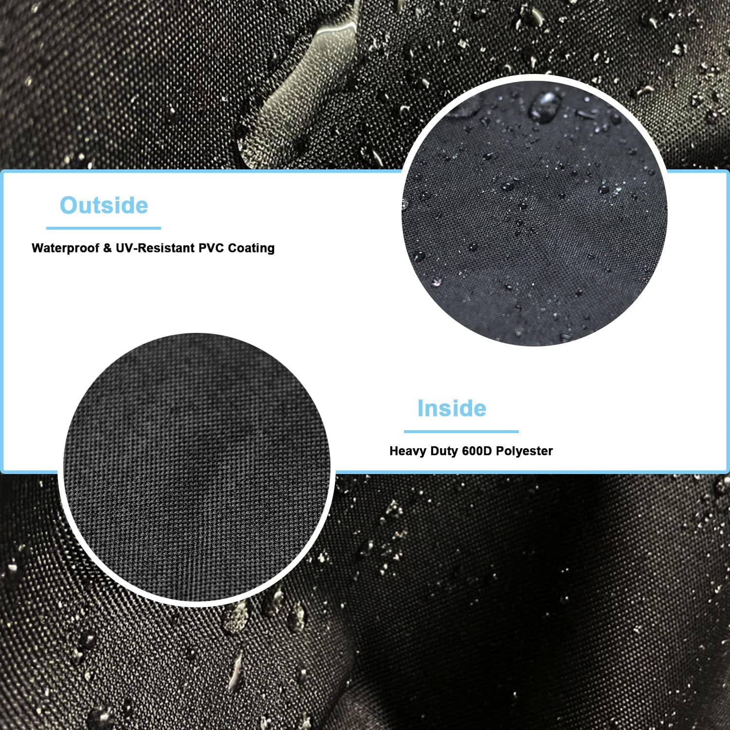 73700 Grill Cover for Pit Boss 700FB, Lexington 500 and Lexington 540, Classic 700 Wood Pellet Grills, Waterproof 600D Barbecue BBQ Grill Cover for Pitboss PB500LX1, PB71705, 42" L X 28.5" W X 38" H image number 5