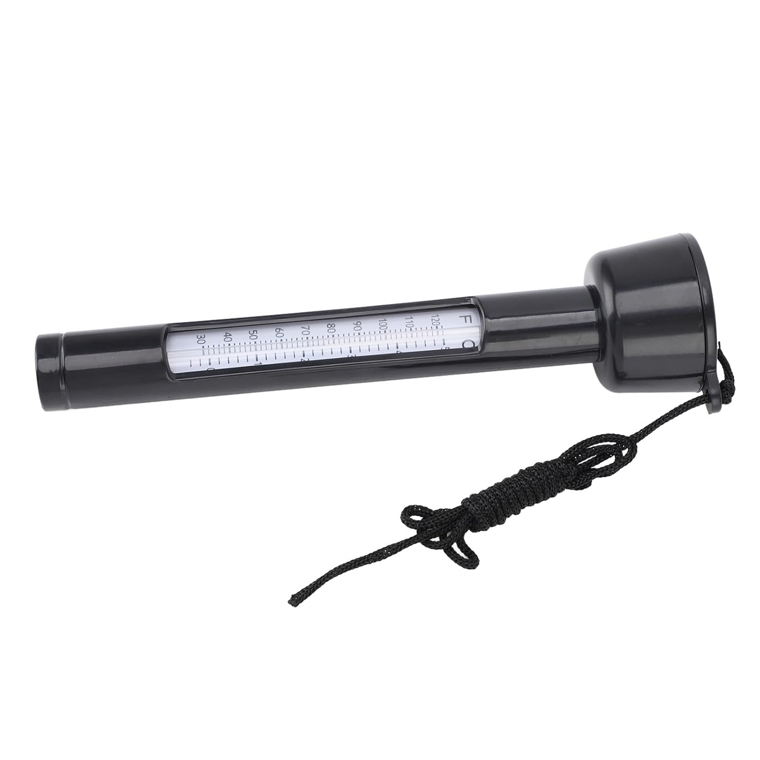 Pool Thermometer, Accurate Drop Resistant Waterproof Plastic and Kerosene Portable Floating Thermometer round with String for Hot Tubs image number 2