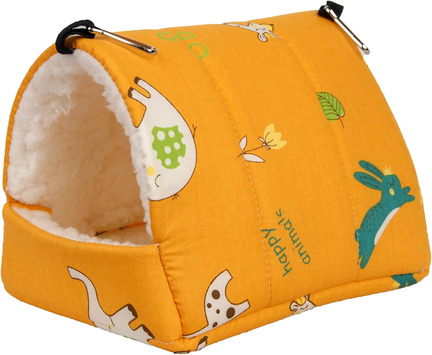 Bird Hanging Hammock Winter Warm Parrot Nest House Bed Plush Snuggle Pet Cave Hammock Toy for Conure Lovebird Budgie Parakeet Cockatiel Cage Accessory (Small) image number 3