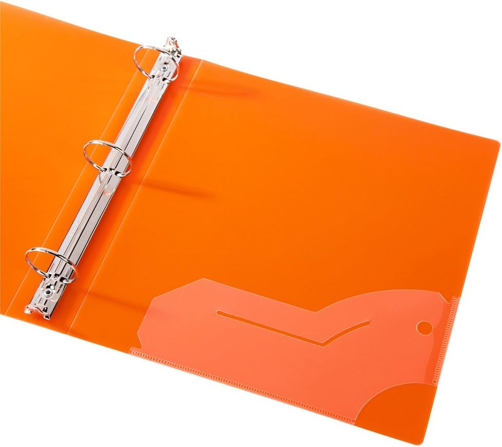 Filexec 3 Ring Binder, 1.5 Inch Capacity, Frosted, Letter Size, 6 Count (Pack of 1) Blueberry, Strawberry, Grape, Lemon, Lime, Tangerine (50160-6493) image number 3