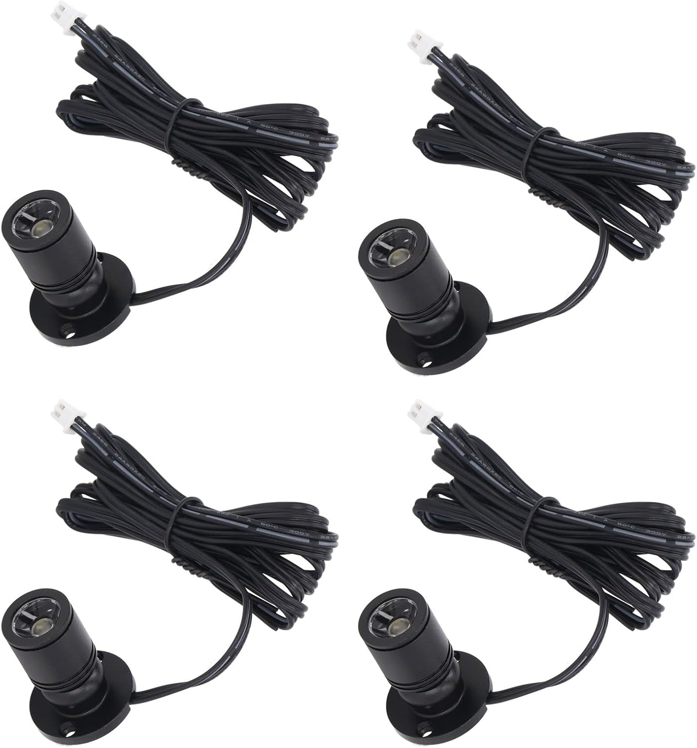 LED Display Spot Lights Mini Led Spotlights 4Pcs Dimmable LED Display Spot Lights,Usb Mini Spotlight 5V Lamp for Jewelry Showcase, Porch Entryway, Pics Wall Art (Netural Light) Building Supplies