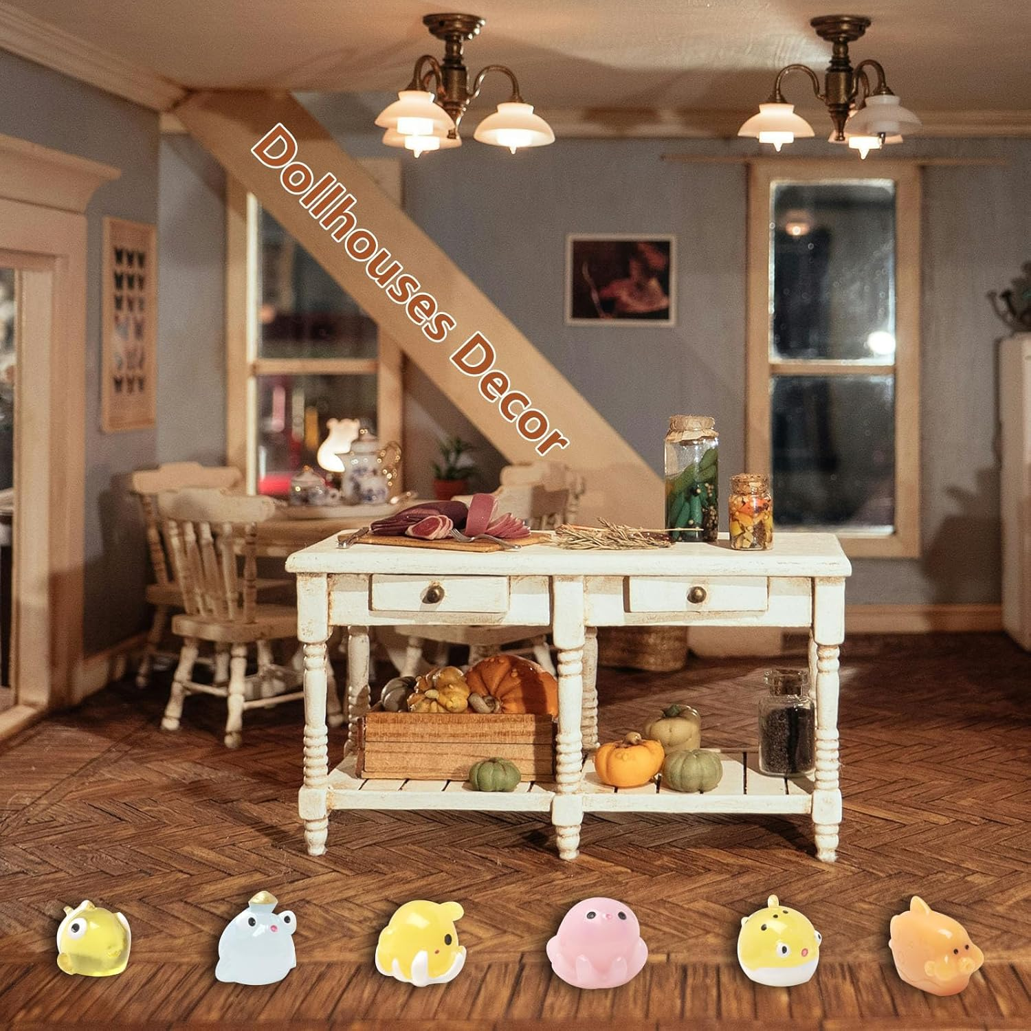 36 Types Ocean Mini Resin Animals, Plastic Tiny Animals for Hidding, Miniature Animals Figures for Seaside Crafts, Dollhouse, Terrariums, Shadowboxes, Birthday Cake Decor - 36, Ocean Animals image number 4