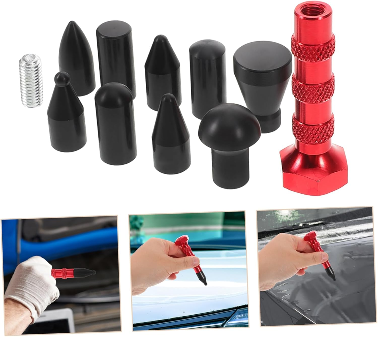 FUNOMOCYA Leveling Pen Automotive Dent Removal Tool Dent Puller Remover Tool Car Repair Kit