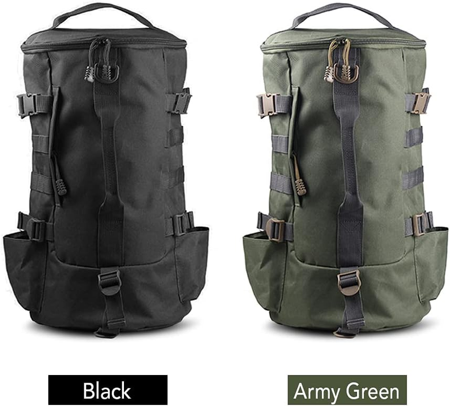 Multi-Functional Large Capacity Fishing Backpack Outdoor Travel Camping Fishing Rod Reel Tackle Bag Shoulder Bag Luggage Bag - Green image number 3