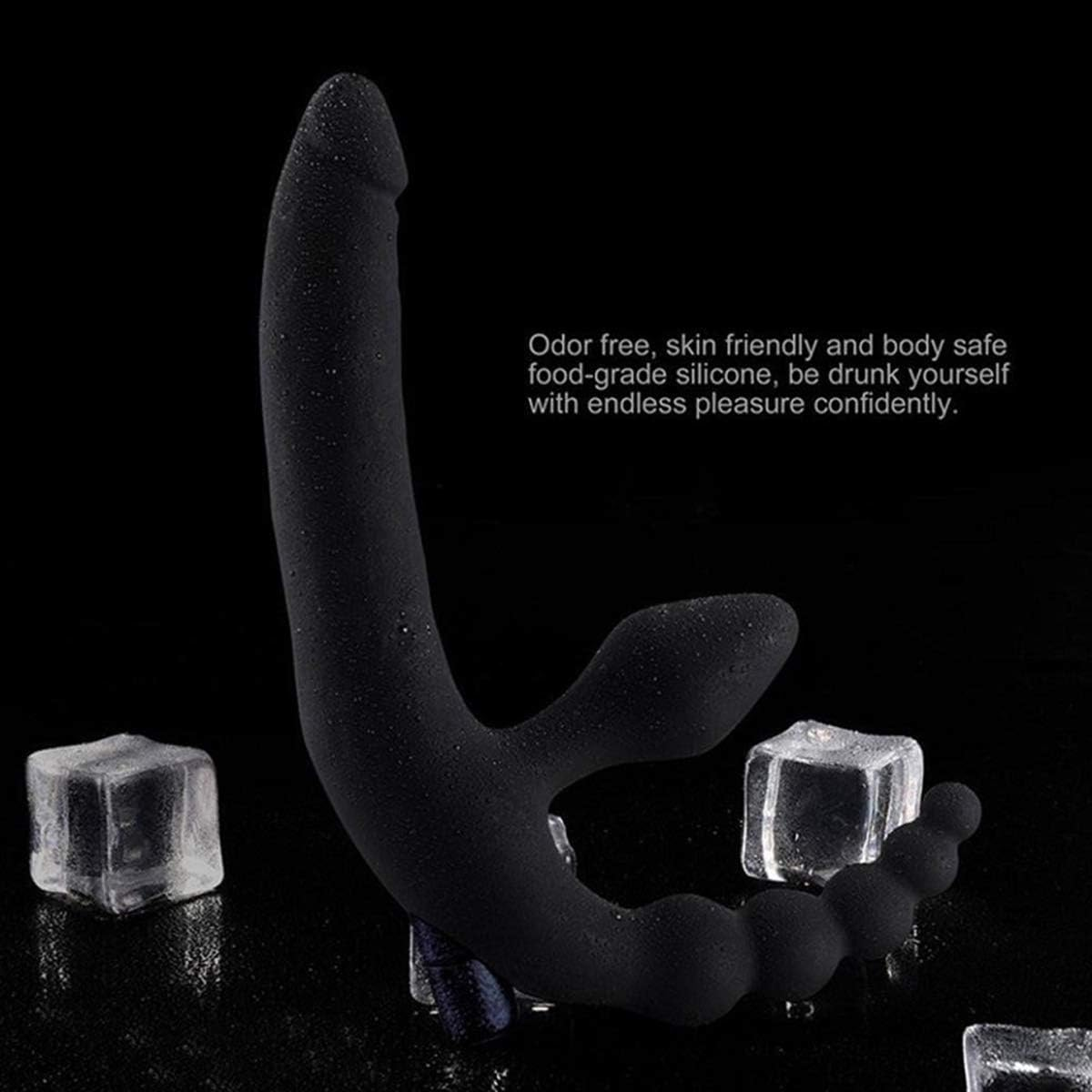 10 Mode Electric Strapless Massager with 3 Special Stimulators for Lesbian Couple Play image number 2