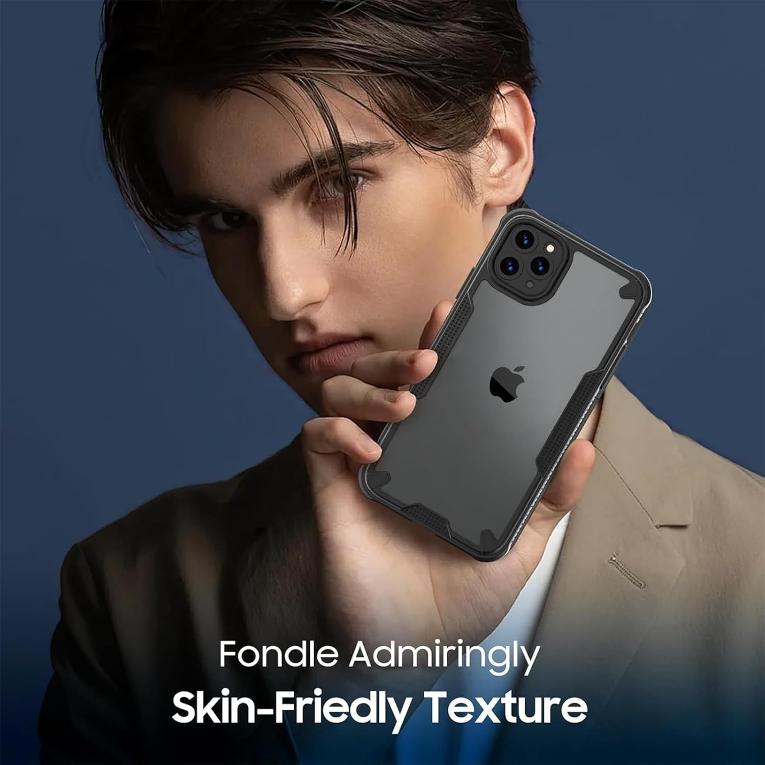 RUNGOS for Iphone Xs Max Case Translucent Matte [Remarkable Mil-Grade Shockproof] [Slim Fit, Anti-Slip Side] [Wireless Charging] 10Ft Drop Tested Bumper Cover for Iphone Xs Max Phone Case 2018 image number 2