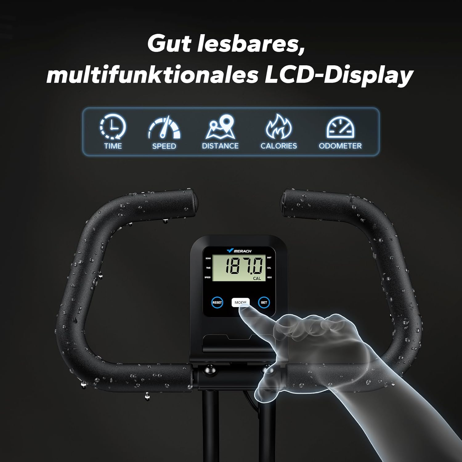 MERACH 4 in 1 Exercise Bike, Spin Bike Walking Pad Advanced Sports Bike with Exclusive App, Latest Sports Bikes with 300Lbs Weight Capacity, Folding Bike Treadmill Fitness Courses for Weight Loss image number 2