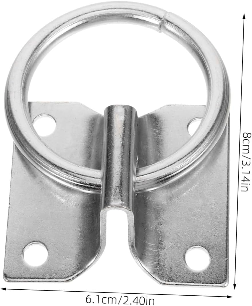 KOMBIUDA 4Pcs Horse Tie Ring Heavy Duty Tie Hardware for Horse Supplies Safe Portable image number 1