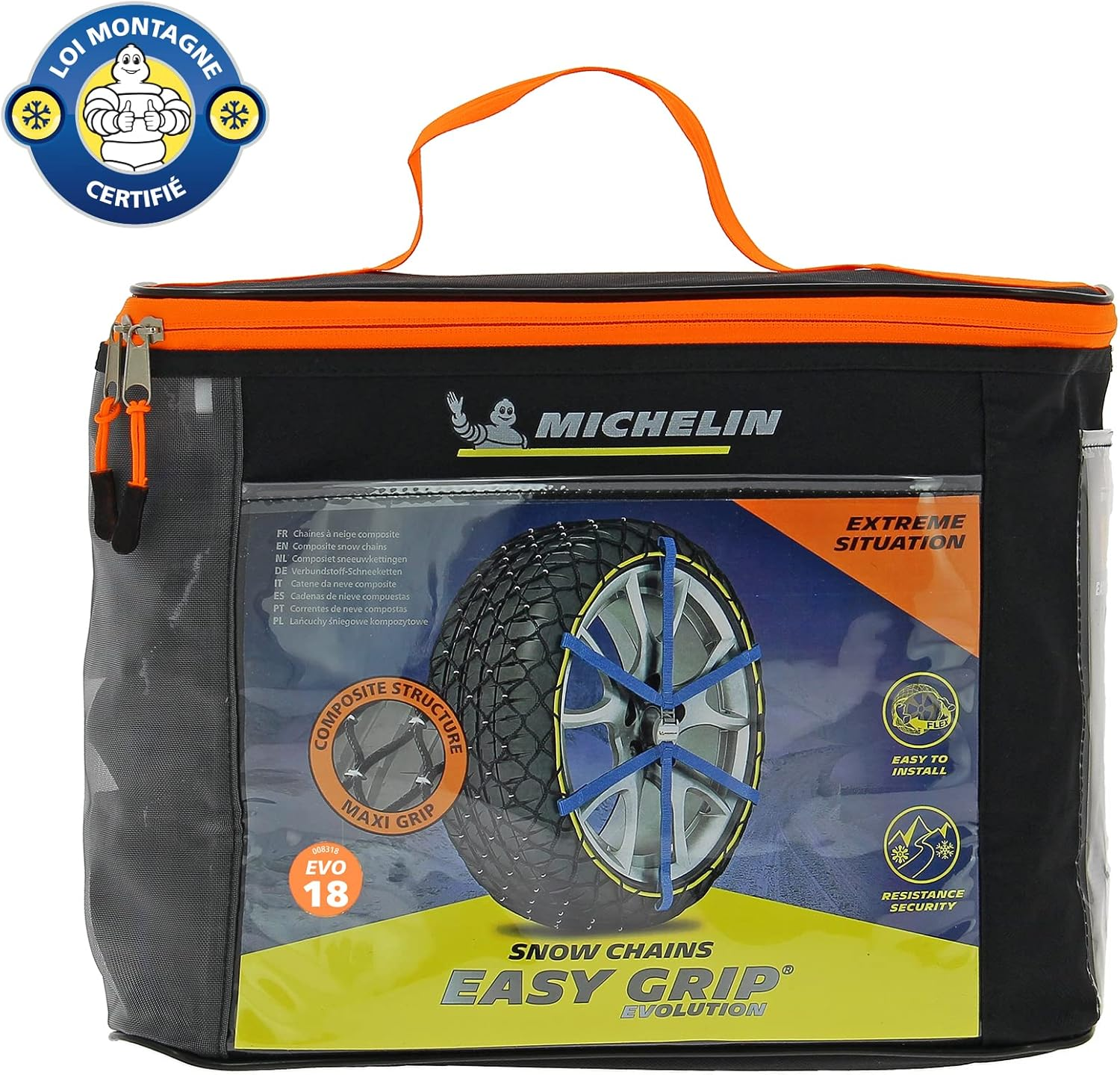 Michelin 008301 Easy Grip Snow Chains Evolution N&deg;18 image number 2