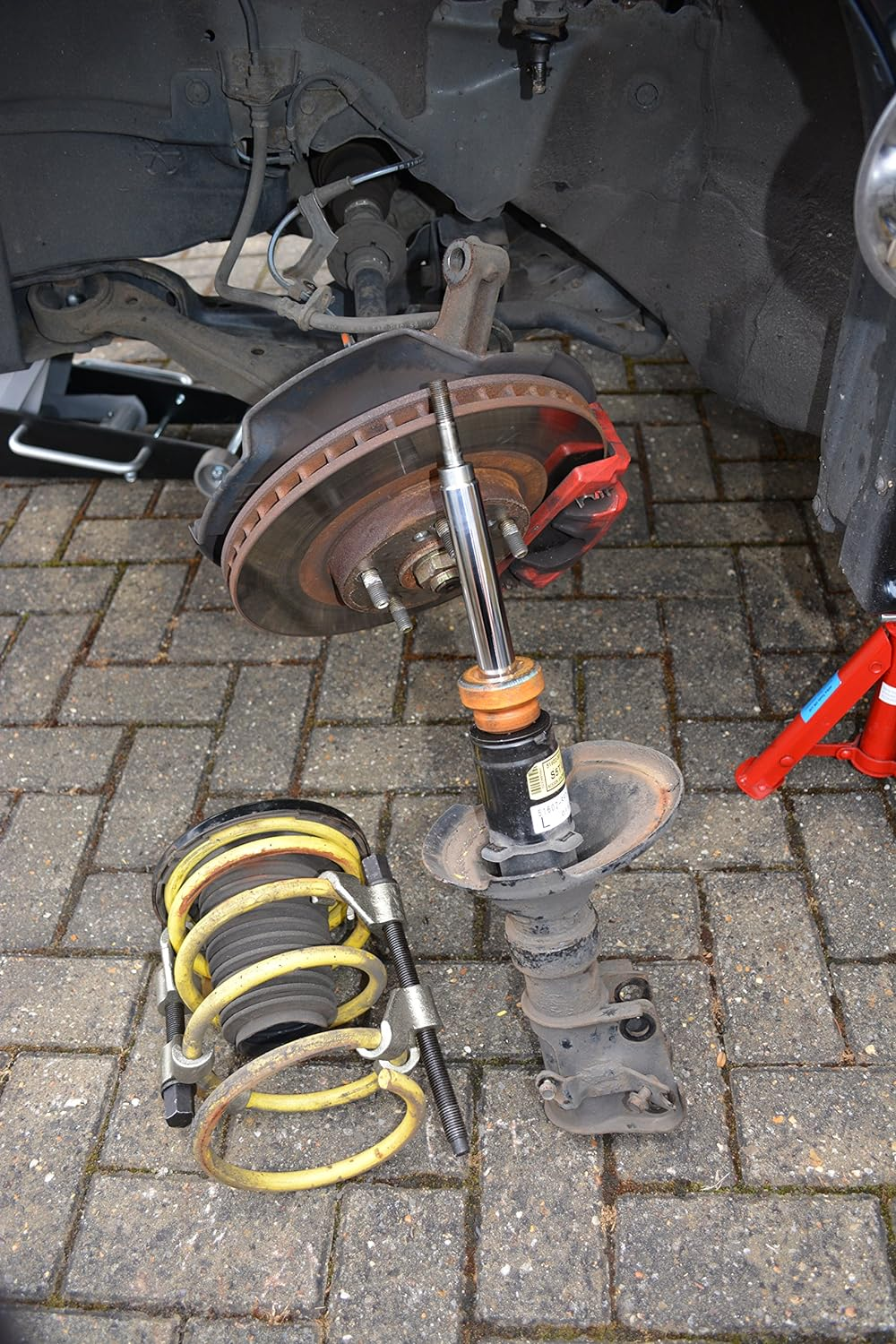 Hilka 12700055 Coil Spring Compressor, Silver image number 1