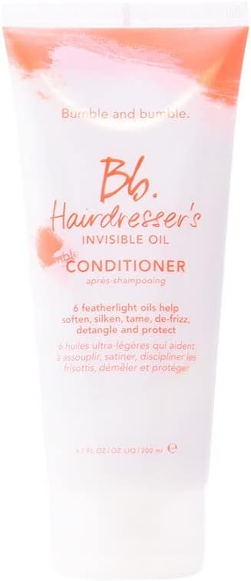 Bumble and Bumble. Hairdresser'S Invisible Oil Hydrating Conditioner | Hydrating, anti Frizz, Shine, Color Safe | Curly, Wavy, Straight | with Argan Oil, Coconut Oil + Grapeseed Oil, 6.7 Fl Oz image number 1