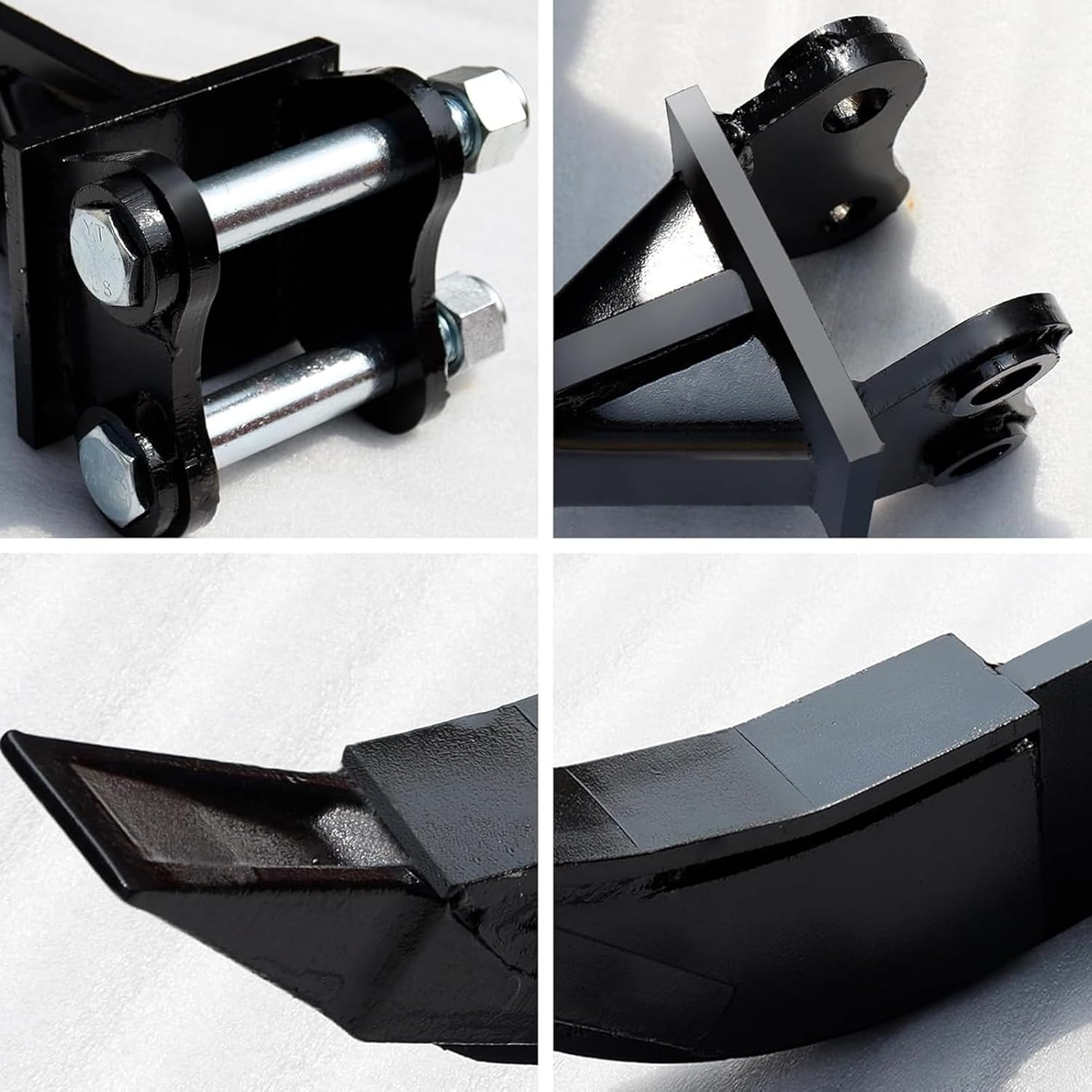 Cryfokt Ripper Attachment Hook, 3.46In Center Spacing Mini Excavator Ripper Attachment Mulifunctional Erosion Resistant with Pin for Rock Digging image number 4