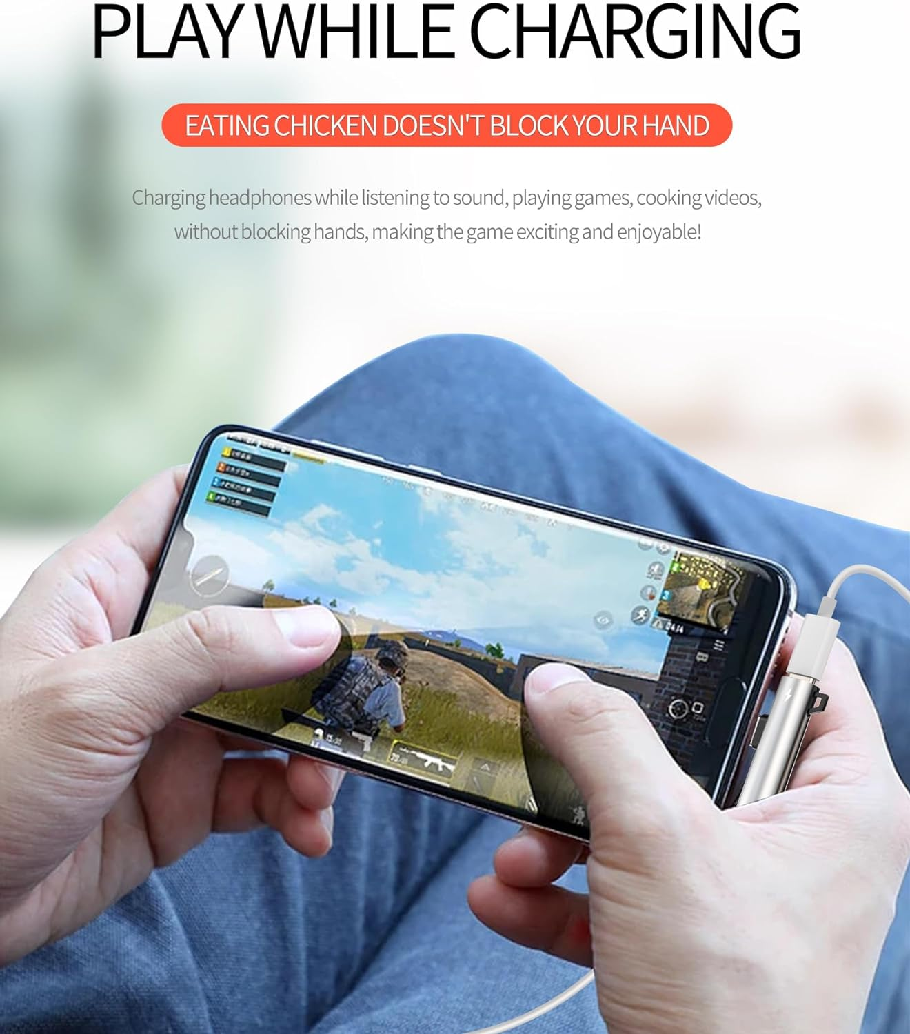 USB-C to 3.5Mm Splitter for Apple Iphone 15 Pro Max plus Charging Audio Headphone Adapter (2In1) DAC Type C Jack Charger Accessories Aux Cord Compatible for Samsung Galaxy Ipad 10、Air4/5、Mini6、3.5+Tp image number 1