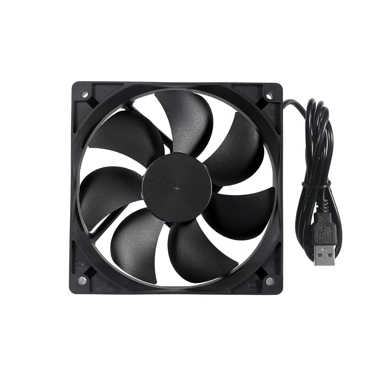 120Mm Case Fan,12Cm USB DC 5V Fan for Cooling DIY PC Computer Case CPU Server Cabinet Coolers Radiators, with Protective Grille，2Pack