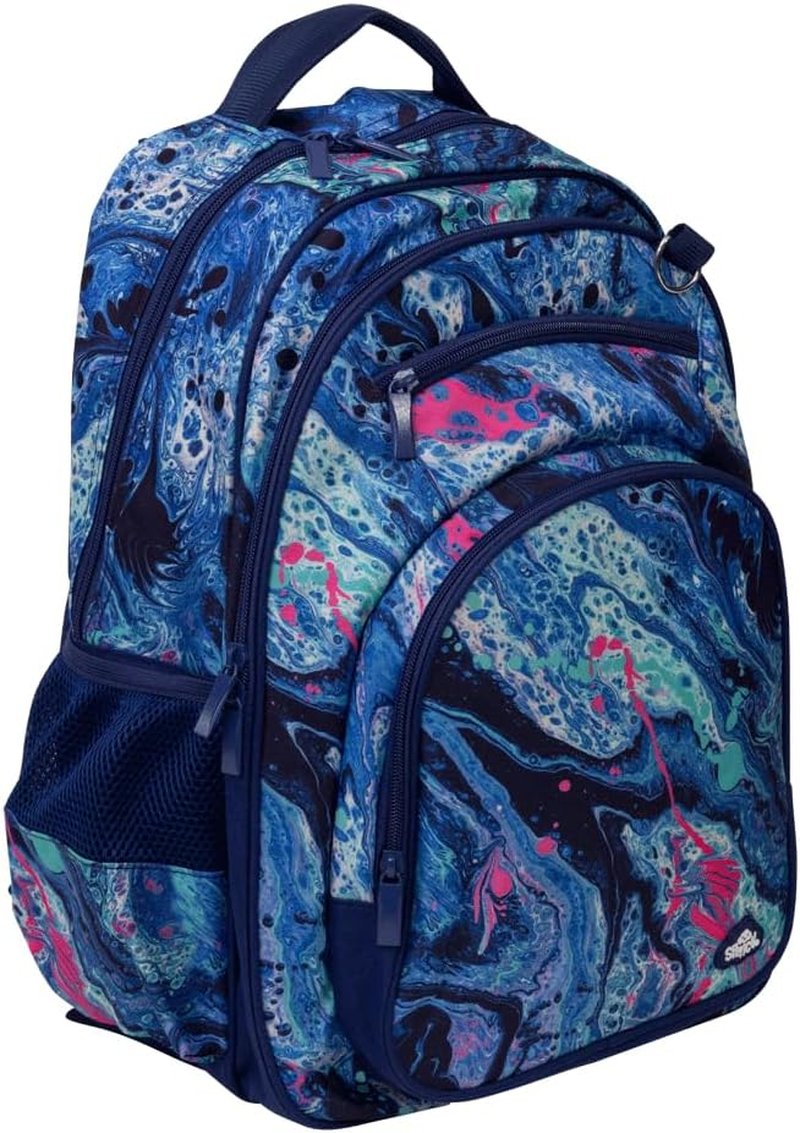 Big Kids Backpack, Kids Backpack, Schoolbag, School Bag, School Backpack - Liquid Marble image number 3