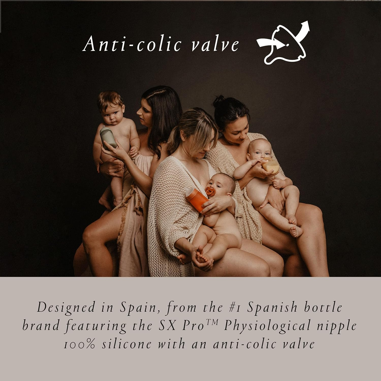 Suavinex All Silicone Bottle, Nude, 240 Ml Capacity image number 1