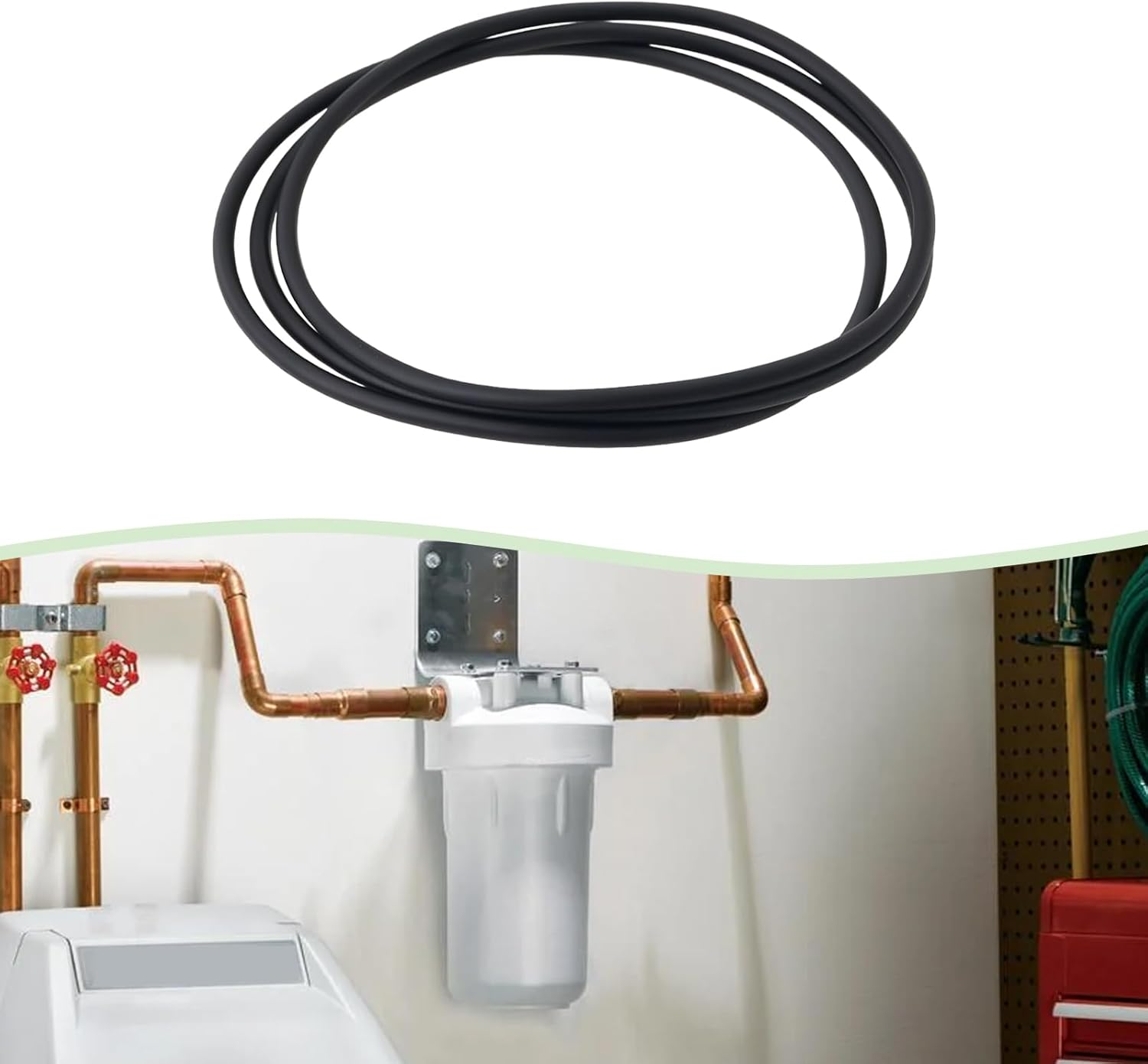 Emagtech 6Pcs Water Filter O-Rings 90X3Mm 92X3.5Mm Nitrile Rubber O-Rings Water Filter Housing O-Ring Gasket WS03X10038 UCRING Compatible with GE GXWH04F GXWH20F GXWH20S GXRM10 GX1S01R image number 6