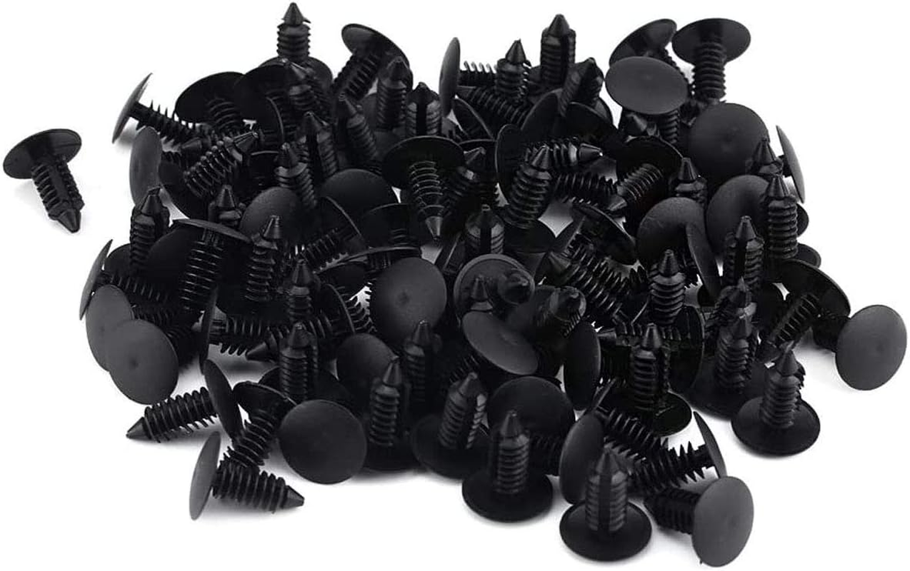 ANTS PART 100 Pcs Auto Car Fender & Bumper Shield Fastener Clips for GM #1605396, 1595864; Chrysler 6030441; Ford 388577S, W705589-S300 image number 1