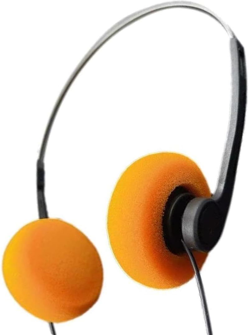 FRAINBOWZ Orange Retro Over-Ear Headphone,Earphone Headset Vintage Feelings Headphone,Retro Lightweight Earphones,Hi-Fi Stereo for Most Mobile Phones Playback Pevices Headphones and Earbuds image number 3
