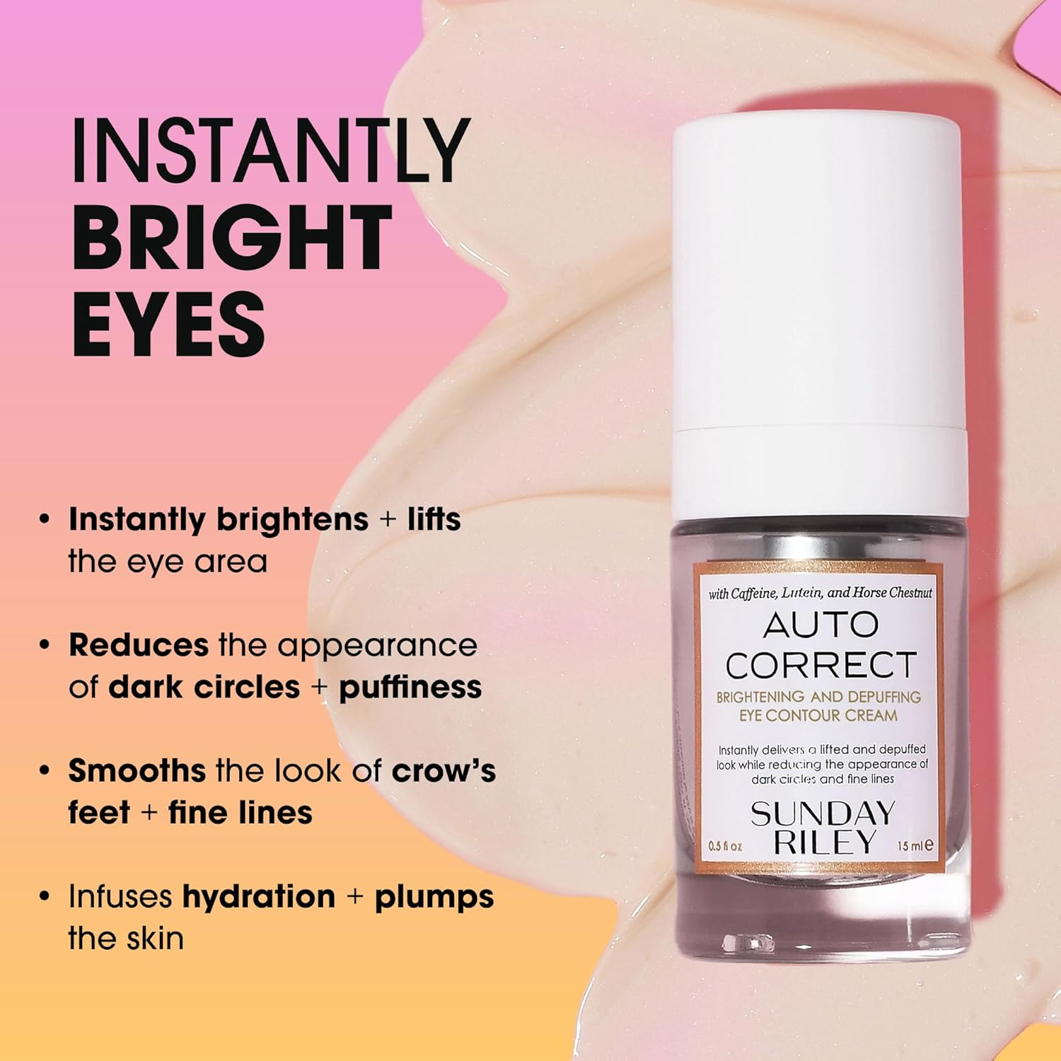 Sunday Riley Auto Correct Brightening and Depuffing Eye Contour Cream image number 1