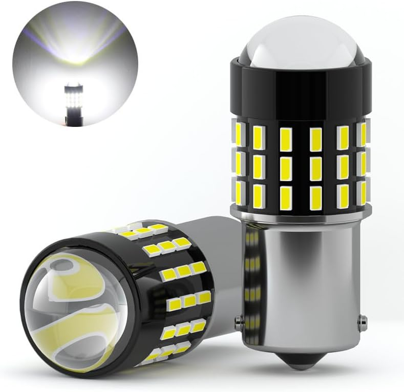 Blyilyb 12-24V 1156 BA15S P21W 7506 LED Light Bulbs 6000K White Color Replacement for Backup Reverse Tail Light Bulbs image number 3