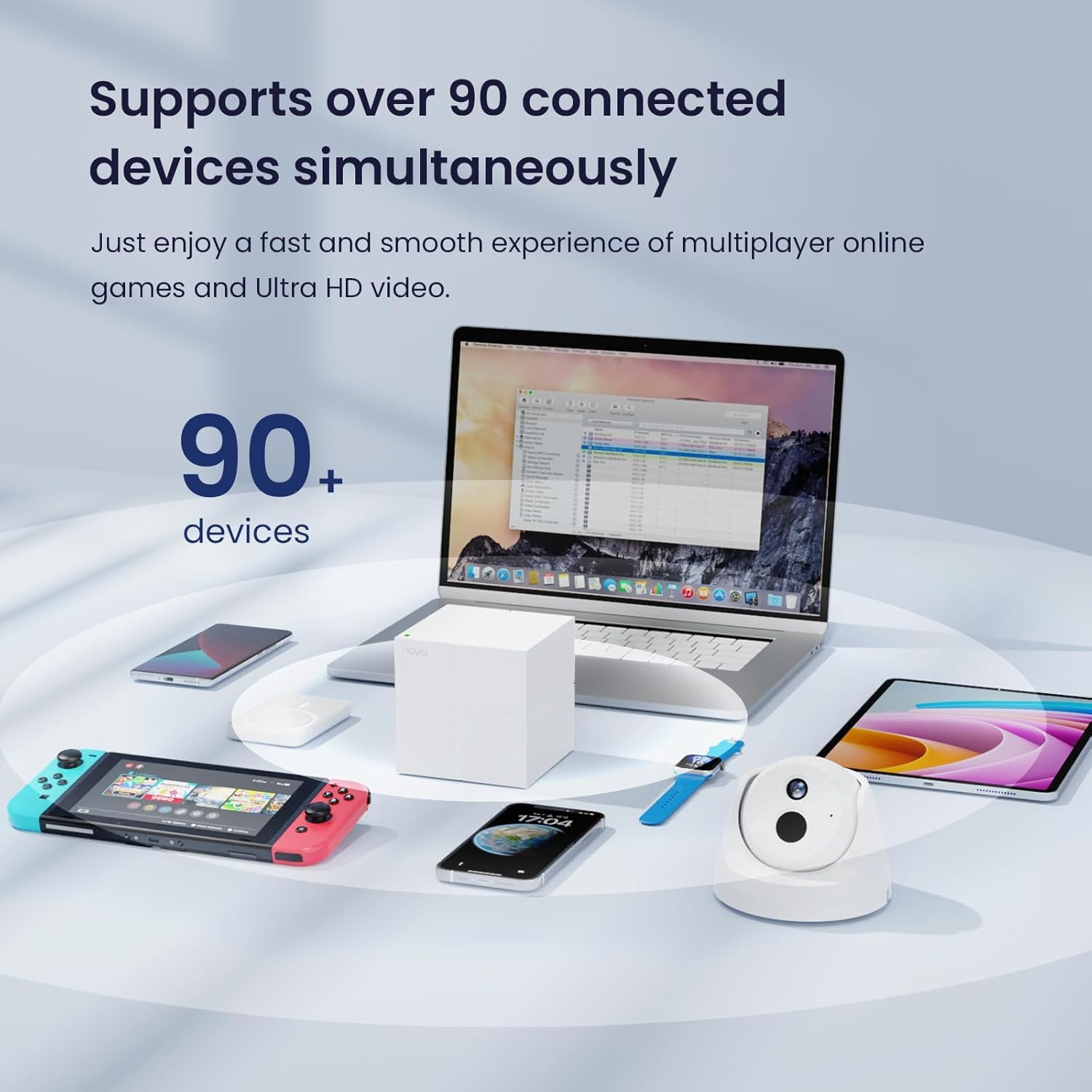 Tenda Nova MW6 AC1200 Mesh Wifi System, Dual Band Gigabit Ports Wifi Mesh Network, Connect 90 Devices, Whole Home Covers up to 6000 Sq.Ft, Seamless Roaming, Parental Controls, Easy Setup, 3-Pack image number 3