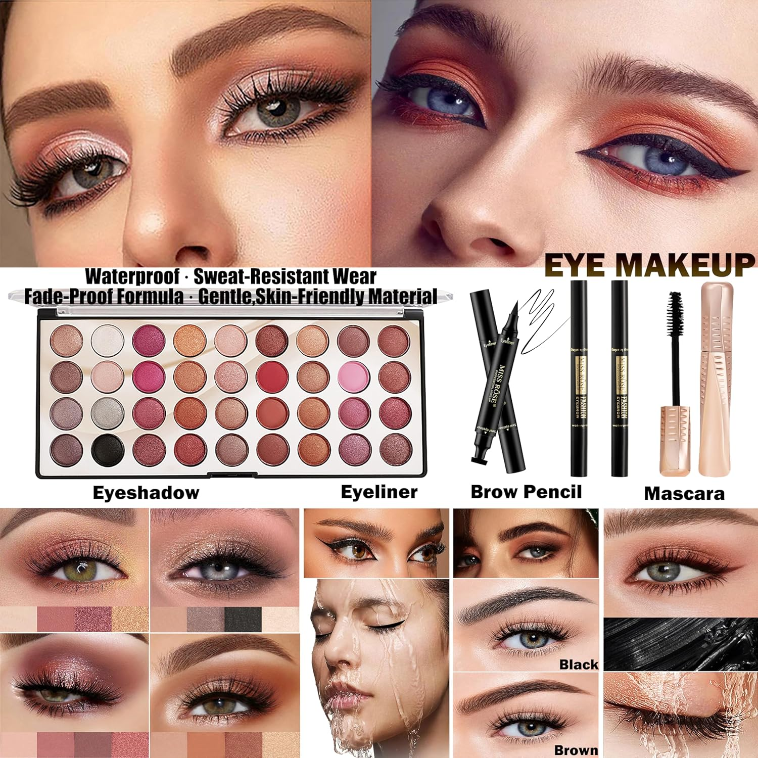 Hoorayeah Makeup Kit - Makeup Sets for Girl - Gift Sets for Women with Eye Shadow Palette, Lipstick image number 6