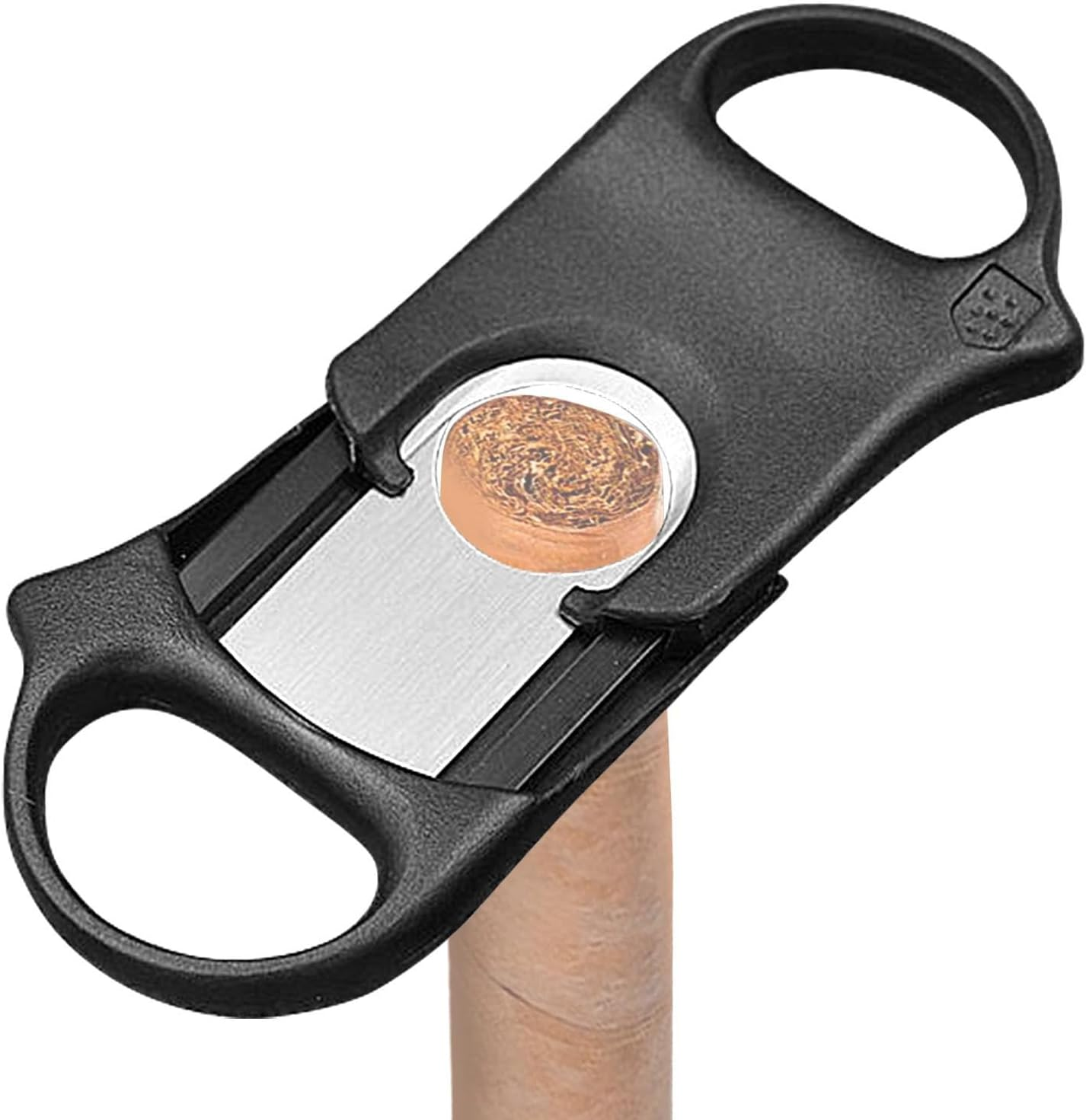 Cigars Cutter Guillotine,Guillotine Scissors Portable Single-Side Broach | Cigars Scissors Thickened Cigars Accessories Smooth Cigars Clippers for Home Workplace Borato image number 6