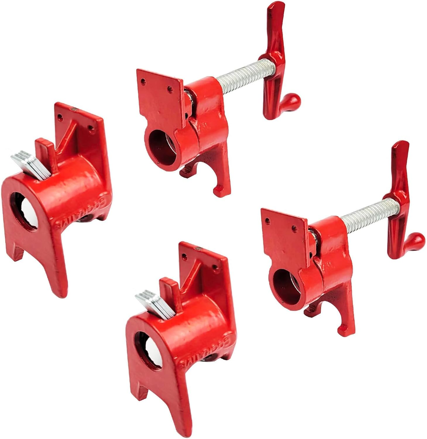 COGNATIVE 3/4" Pipe Clamp for Woodworking Heavy Duty Cast Iron Quick Release Pipe Clamps with Stand Home Improvement, Workshop and Construction Site image number 5