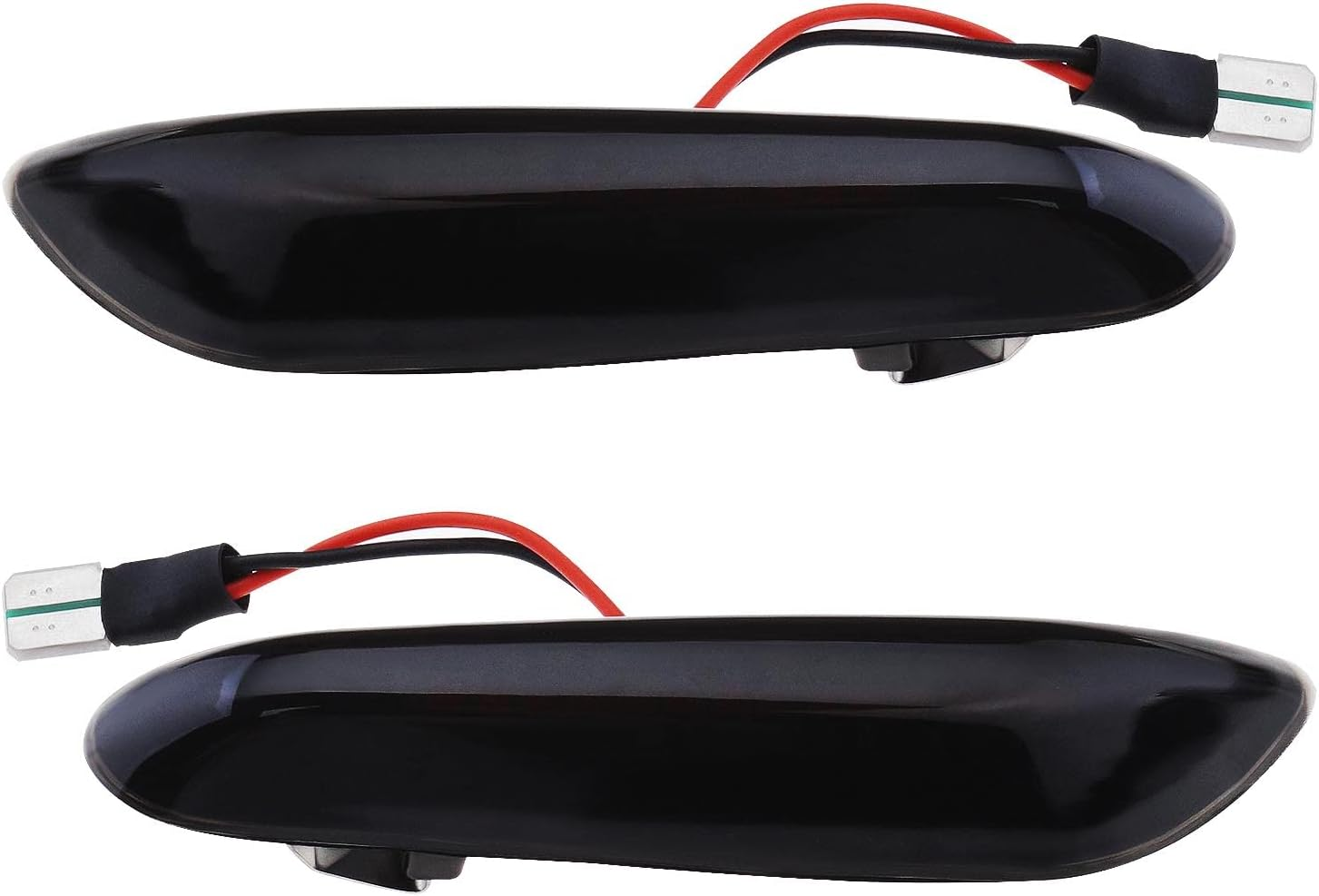 Ecsing 2Pcs Dynamic LED Side Indicator Lights Replacement Compatible with BMW E90 E91 E92 E60 E46 E87 E82 Sequential Blinker Turn Signal Lamp image number 4