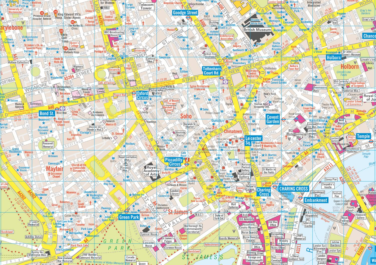 London A-Z Visitors Map [New Edition] image number 1