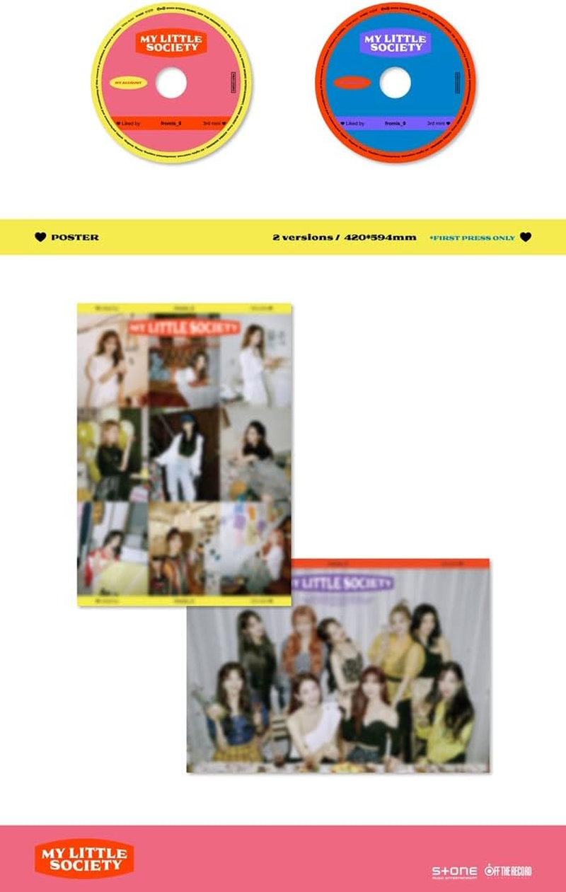 Fromis_9 My Little Society 3Rd Mini Album My Society Version Cd+72P Photobook+1P Mini Card+2P Photocard+Message Photocard Set+Tracking Kpop Sealed image number 3