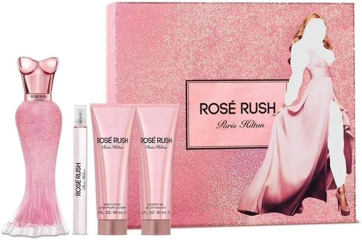 Paris Hilton Rose Rush Woman Set Eau De Parfum 100Ml & Eau De Parfum 10Ml & Bl 90Ml & Sg 90Ml
