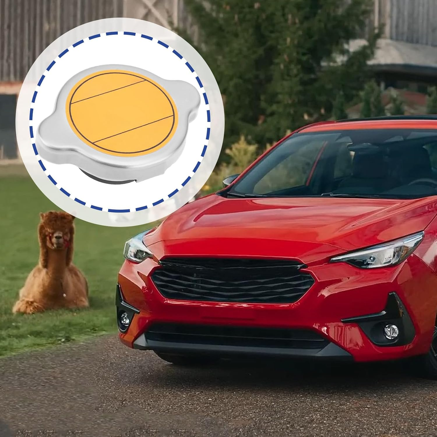 LT Easiyl 1.1BAR Automobile Header Tank Cap Car Radiator Accessories Cap Compatible with Subaru Impreza Turbo Legacy Forester OE 45137AE003 image number 2