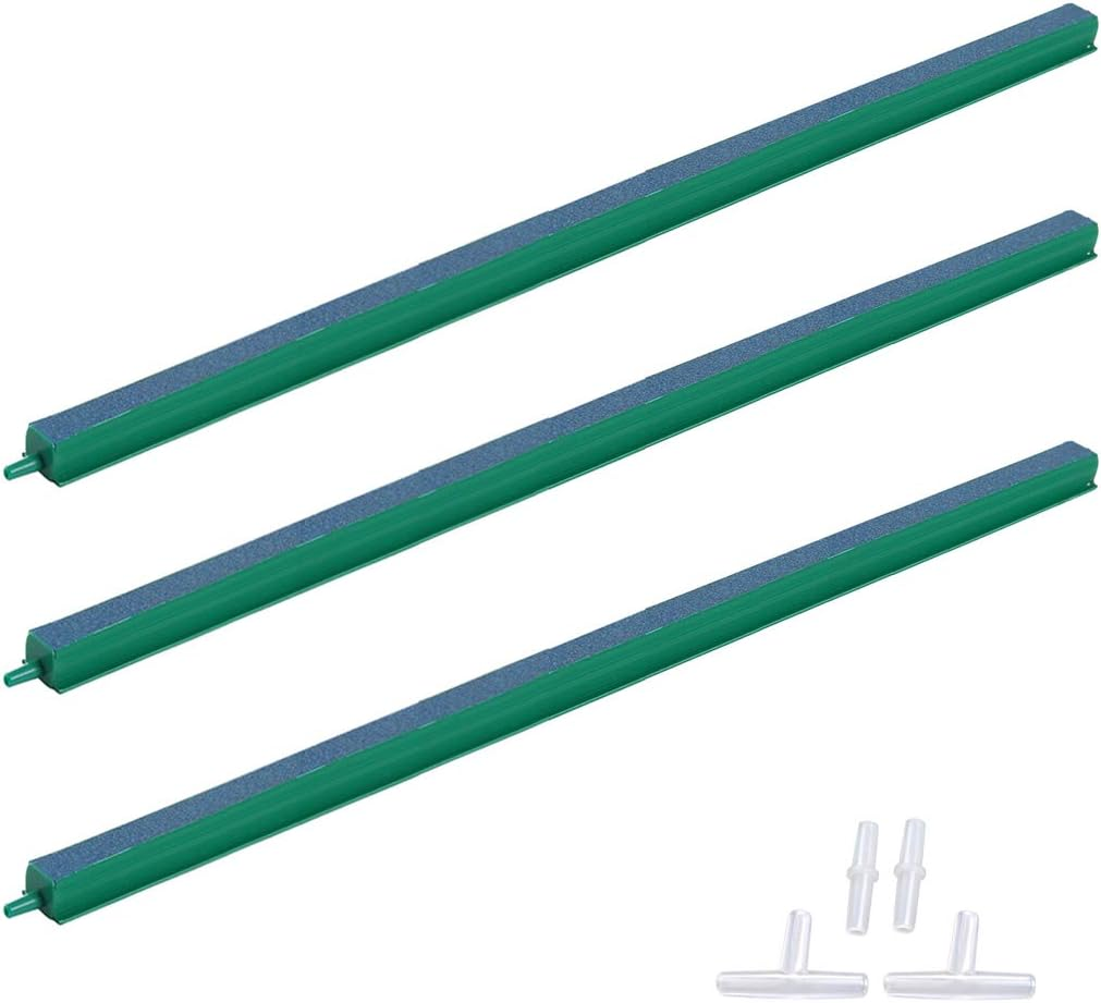 ALEGI Fish Tank Air Bubble 3-Piece Air Stone Bars for Aquarium,Air Stone Bar Hydroponics with Connectors,10 Inch image number 3