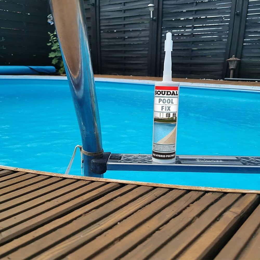 Soudal Pool Fix Adhesive Sealant Crystal Clear 290Ml