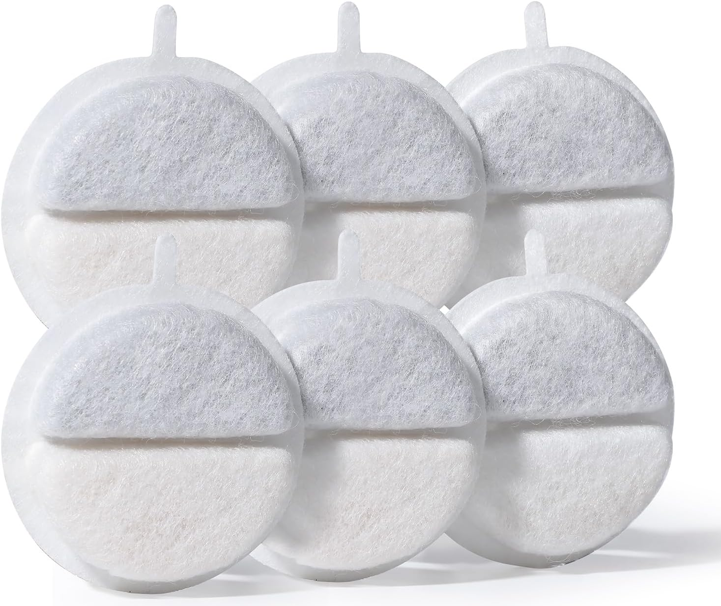 FEELNEEDY 6 Pack Cat Fountain Replacement Filter for Pet Water Fountain for 84 FL Oz/2.5 L Cat (F-016B) image number 6