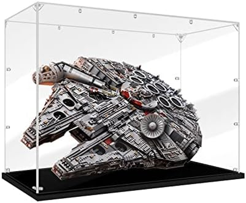 Acrylic Display Case for  75192 Star Wars Millennium Falcon Figure Storage Box Dust Proof Glue Free Vertical Style image number 2