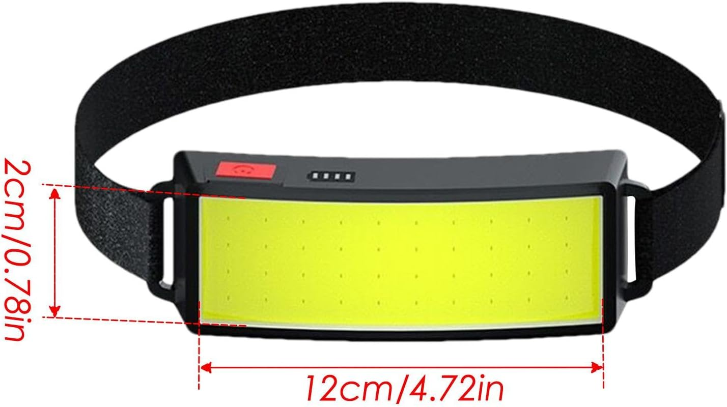 Head Lamps Outdoor Hiking- | Led Headlamp| 350 Lumen Wide Beam| Headlamp Head Torch Rechargeable| Waterproof Headlight with Red Warning Lights| Lightweight Head Lamp for Camping, Running, image number 1