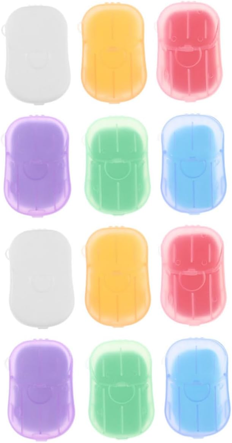 WESIEVYA 12 Boxes Portable Soap Paper Sheets for Travel Hiking Camping Lightweight Hand Soap Sheets with Multiple Fragrances for Outdoor Hand Cleaning and Toilet Use image number 5