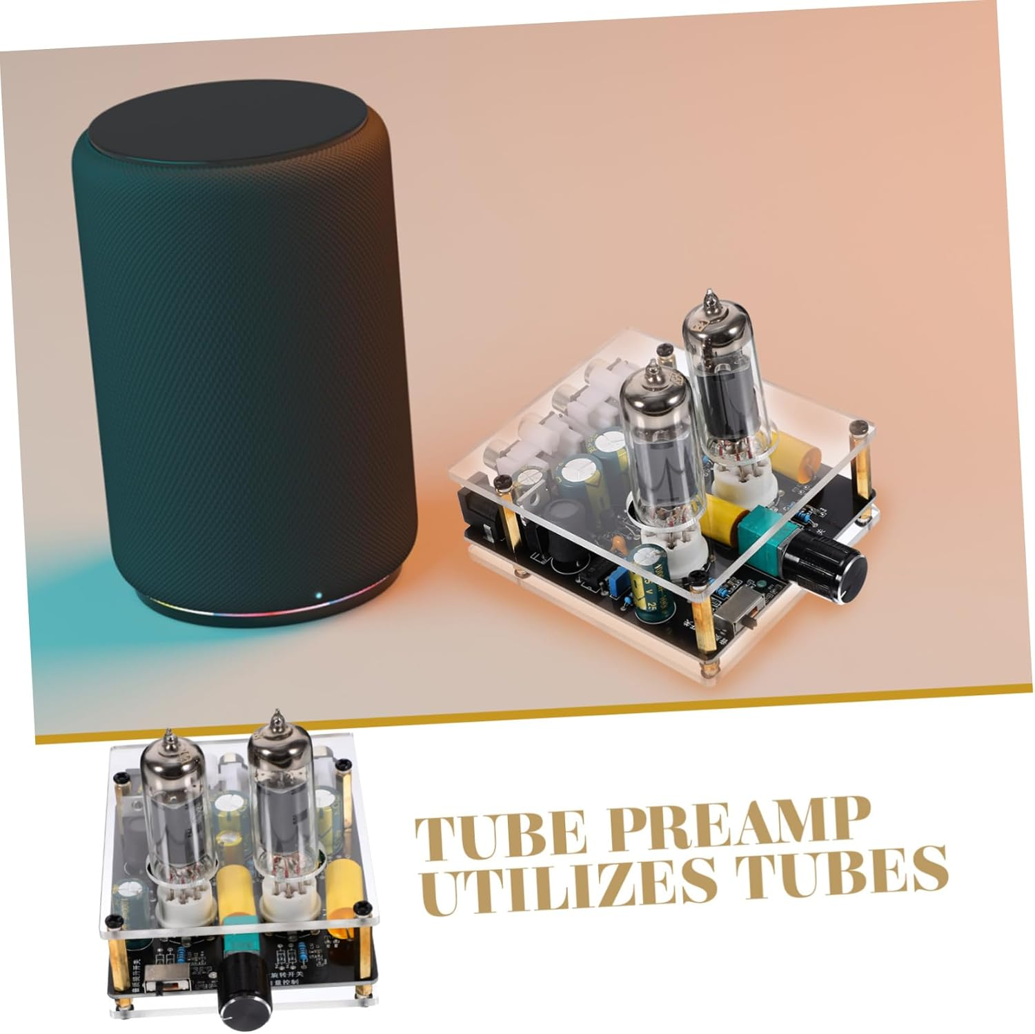 CIYODO 6K4 Tube Preamplifier Board Dc12-16V Vacuum Electron Tube Preamp for Turntable Phono Stereo Audio DIY Home Theater Amplifier