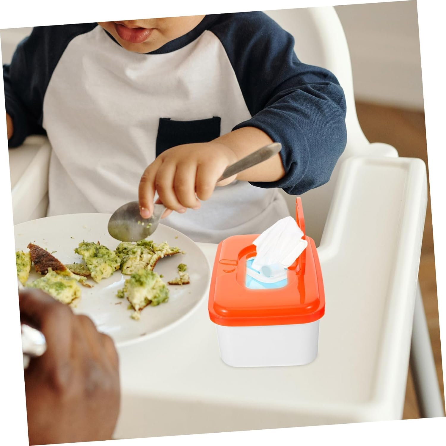 2Pcs Baby Wipes Dispenser Container High Stand Wipe Holder Pp Plastic Portable Suitable for Travel and Nursery Use Random Color image number 6