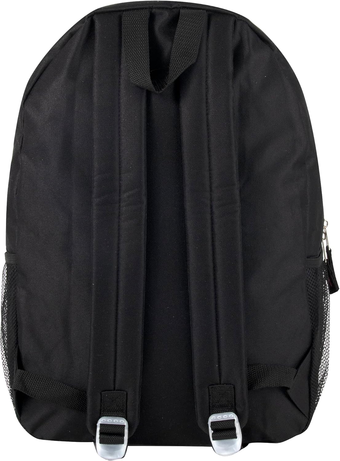 Large School Backpacks with Mesh Side Pockets &ndash; Classic 19 Inch Solid Color Backpacks for Kids, Men, Women, Travel - Black  Yellow image number 3